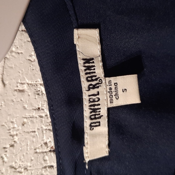 Daniel Rainn Blue Sheer Button Blouse - Picture 2 of 5